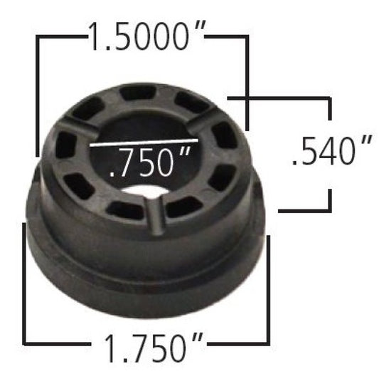 Ridetech Delrin Control Arm Single Bushing (1.5in Large OD / .750 ID / .785in OAL)