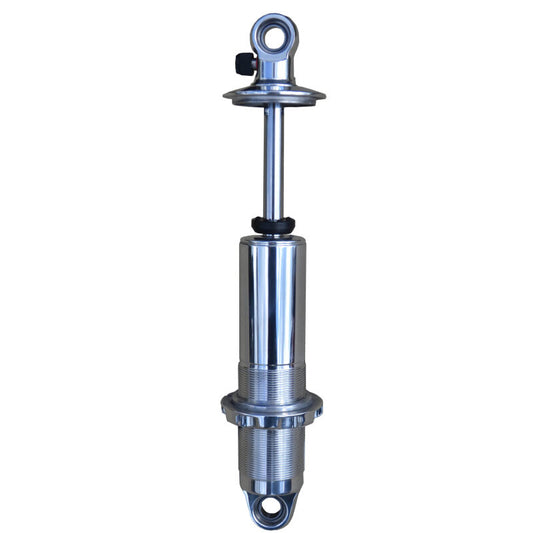 Ridetech Polished HQ Coilover Shock Single Adjustable 6.3in Stroke / 1.7in Eye Mount - Single