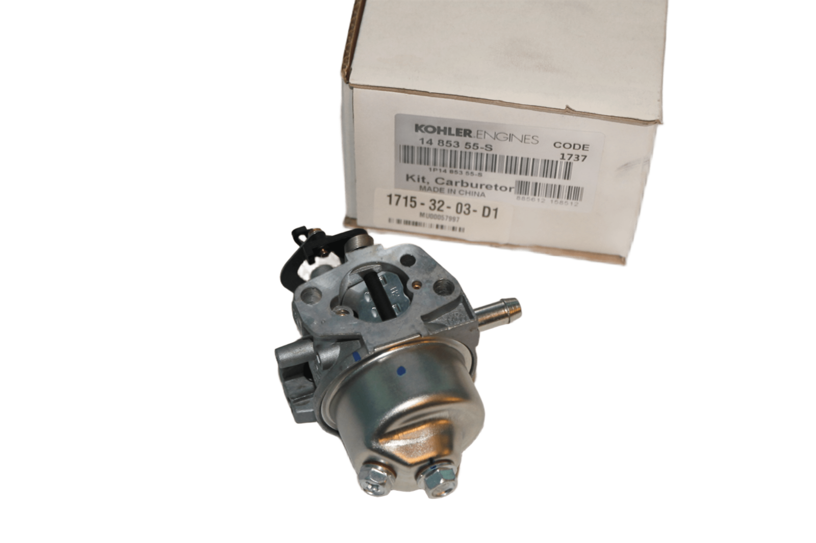 GENUINE OEM Kohler Carburetor Kit 14 853 55-S 1485355S