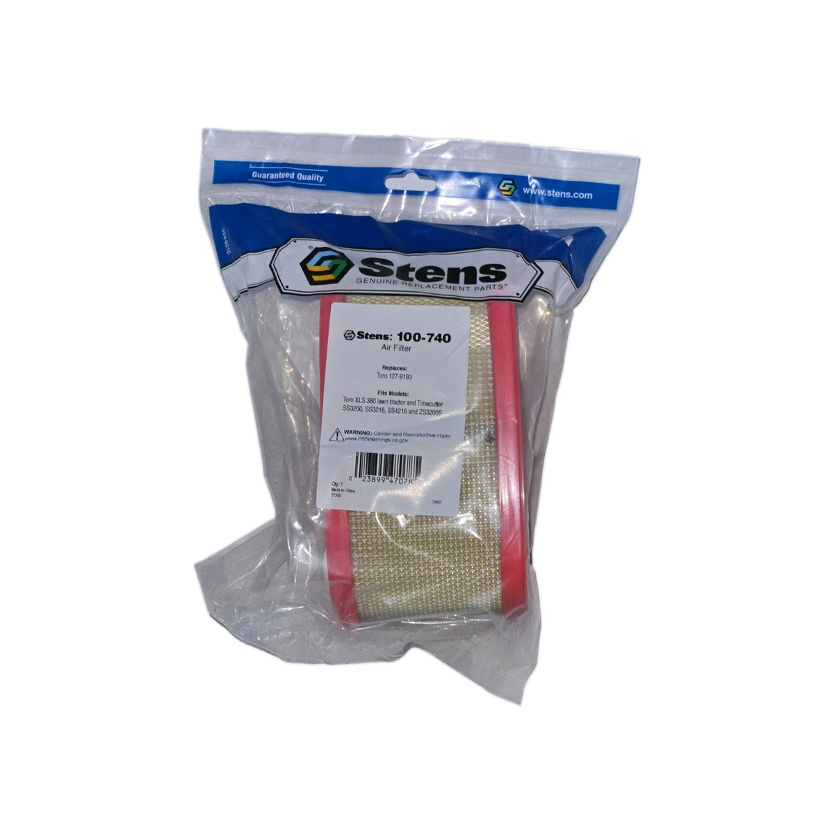 STENS 100-740 AIR FILTER REPLACES TORO 127-9193 TIMECUTTER LAWNMOWERS