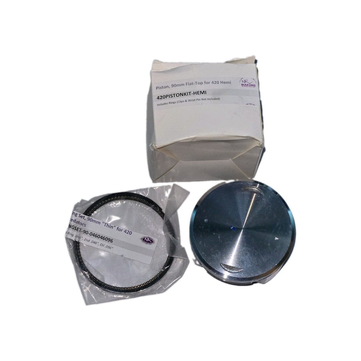 Predator 420cc Hemi Piston Kit 90mm Flat Top For 420cc Hemi