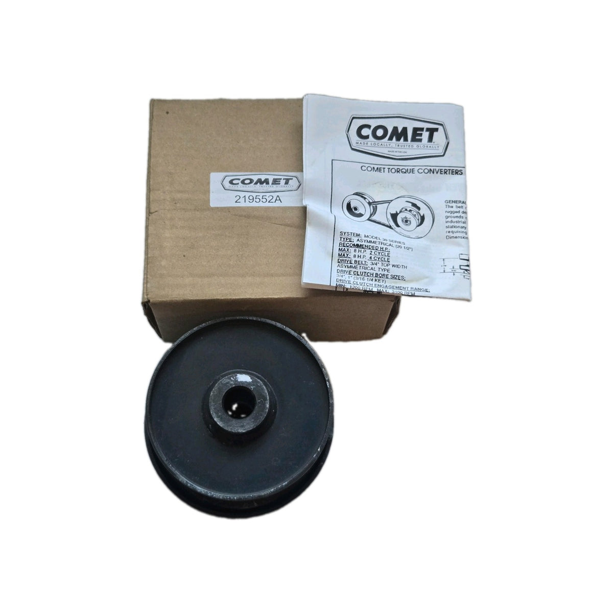 Comet OEM 219552A Driver Clutch 3/4" Bore Go Kart Minibike Clutch