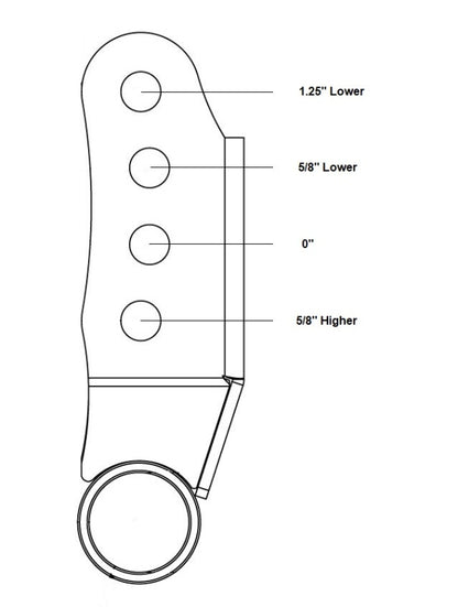 Ridetech 2015+ Ford F-150 2WD/4WD Adjustable Rear Shackles