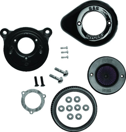 S&S Cycle 08-16 Touring/16-17 Softail Models Stealth Air Stinger Kit w/ Gloss Black Teardrop