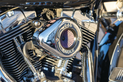 S&S Cycle 01-17 BT Stealth Air Stinger Kit w/ Chrome Teardrop