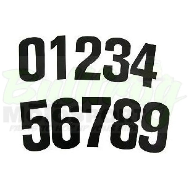 Black Number Set (10Ea. 0 - 9) Numbers
